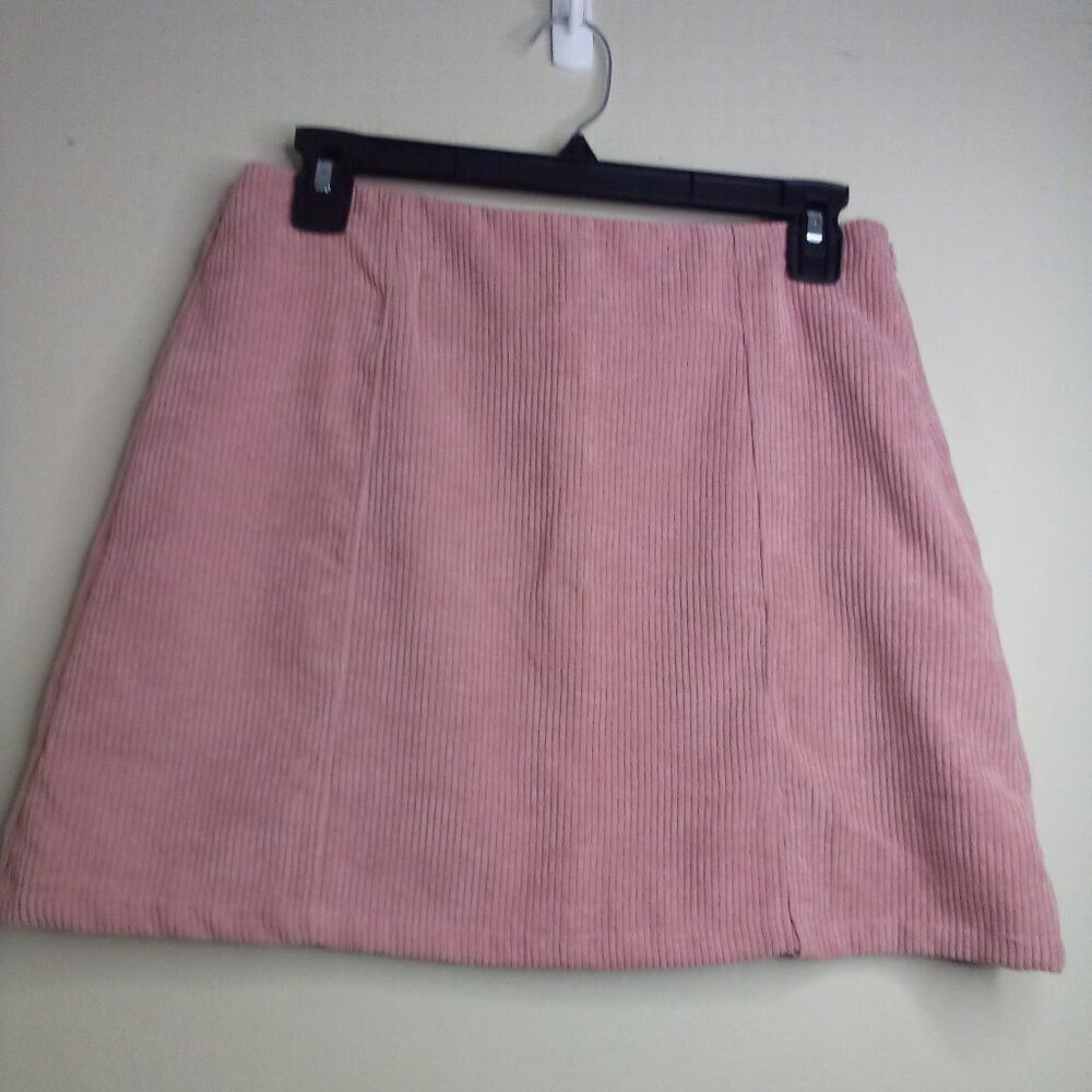Altar'd State Skirt Women M Short Ribbed Textured Side Zip Pink